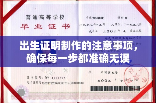 屏边出生证明制作的注意事项，确保每一步都准确无误