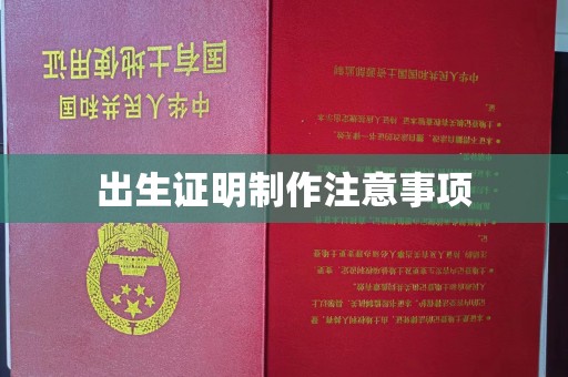 屏边出生证明制作注意事项