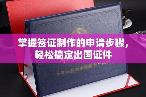 屏边掌握签证制作的申请步骤，轻松搞定出国证件